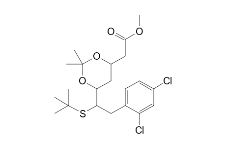 Methyl 6-[(t-butylsulfanyl)-2'-(2'',4"-dichlorophenyl)ethyl]-2,2-dimethyl-1,3-dioxane-4-acetate