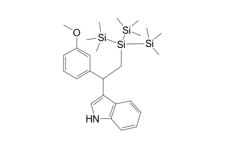 3-(2-(1,1,1,3,3,3-hexamethyl-2-(trimethylsilyl)trisilan-2-yl)-1-(3-methoxyphenyl)ethyl)-1H-indole