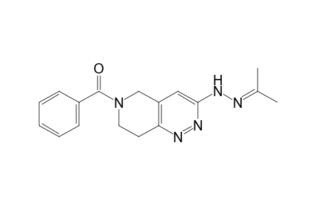 6-benzoyl-3-(isopropylidenehydrazino)-5,6,7,8-tetrahydropyrido[4,3-c]pyridazine