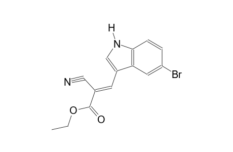 ethyl (2E)-3-(5-bromo-1H-indol-3-yl)-2-cyano-2-propenoate