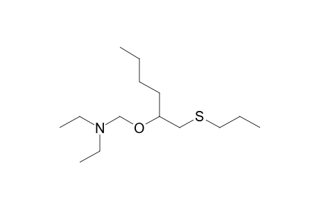 Diethyl(1-propylsulfanylmethylpentyloxymethyl)amine