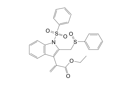 3-[1-(Ethoxycarbonyl)vinyl]-1-phenylsulfonyl-2-(phenylsulfinylmethyl)indole
