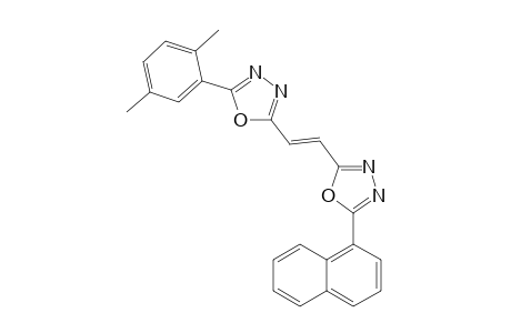 (E)-1-[5-(2,5-Dimethylphenyl)-1,3,4-oxadiazol-2-yl]-2-[5-(1-naphthyl)-1,3,4-oxadiazol-2-yl]ethene