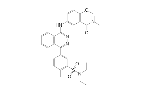 5-[(4-{3-[(diethylamino)sulfonyl]-4-methylphenyl}-1-phthalazinyl)amino]-2-methoxy-N-methylbenzamide