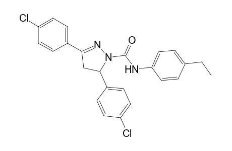 3,5-bis(p-chlorophenyl)-4'-ethyl-2-pyrazoline-1-carboxanilide