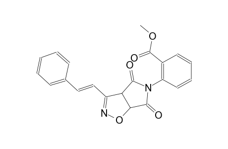 benzoic acid, 2-[3a,4,6,6a-tetrahydro-4,6-dioxo-3-[(E)-2-phenylethenyl]-5H-pyrrolo[3,4-d]isoxazol-5-yl]-, methyl ester