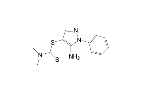 5-amino-1-phenyl-1H-pyrazol-4-yl-dimethylamino-dithioformate