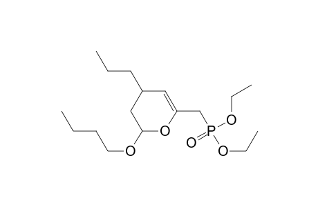 2-Butoxy-6-[(diethoxyphosphoryl)methyl]-4-propyl-3,4-dihydro-2H-pyran