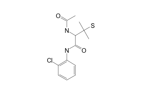 2-ACETAMIDE-3-METHYL-3-MERCAPTO-N-(ORTHO-CHLOROPHENYL)-BUTANAMIDE