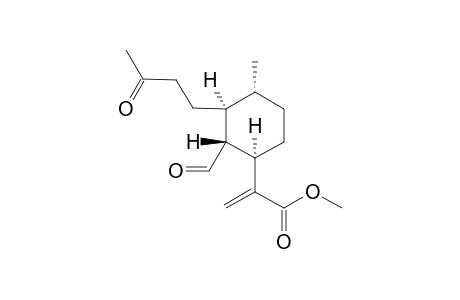 Methyl [1'R,2'S,3'S,4'R]-2-(2'-formyl-4'-methyl-3'-(3"-oxobutyl)cyclohex-1'-yl]propenoate