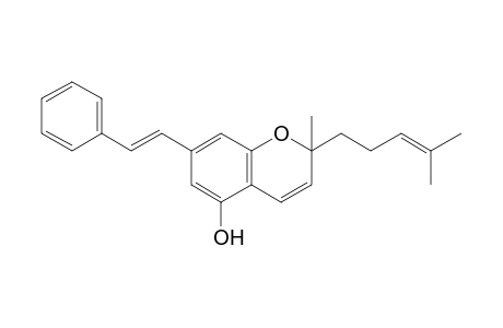 2-Methyl-2-(4-methylpent-3-enyl)-7-(E)-styryl-2H-chromen-5-ol