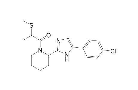 1-(2-(5-(4-chlorophenyl)-1H-imidazol-2-yl)piperidin-1-yl)-2-(methylthio)propan-1-one