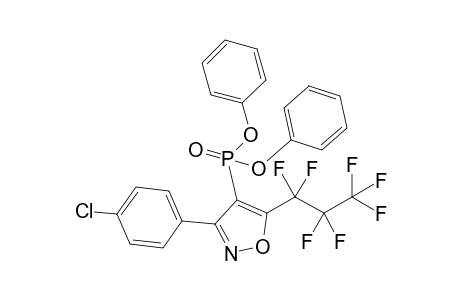 3-(4-Chlorophenyl)-4-diphenoxyphosphoryl-5-(1,1,2,2,3,3,3-heptafluoropropyl)-1,2-oxazole