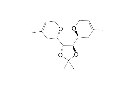 (2S)-2-[(4R,5R)-2,2-dimethyl-5-[(2S)-4-methyl-3,6-dihydro-2H-pyran-2-yl]-1,3-dioxolan-4-yl]-4-methyl-3,6-dihydro-2H-pyran