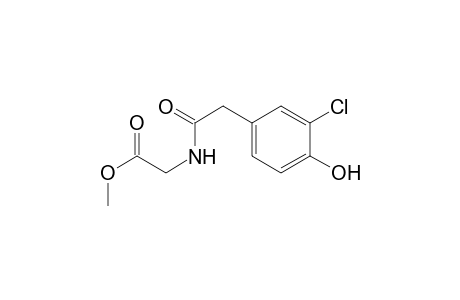N-(methoxycarbonylmethyl)carbamoyl-(3-chloro-4-hydroxyphenyl)-methane