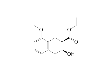 2-Naphthalenecarboxylic acid, 1,2,3,4-tetrahydro-3-hydroxy-8-methoxy-, ethyl ester, (2R-cis)-