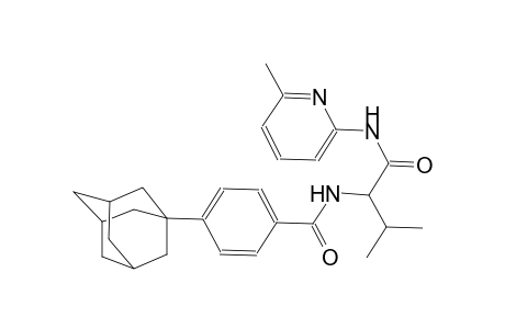 4-(1-adamantyl)-N-(2-methyl-1-{[(6-methyl-2-pyridinyl)amino]carbonyl}propyl)benzamide