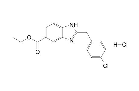 Ethyl 2-[(4'-chlorophenyl)methyl]-[1H]-benzimidazole-5-carboxylate - hydrochloride
