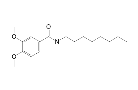 Benzamide, 3,4-dimethoxy-N-methyl-N-octyl-