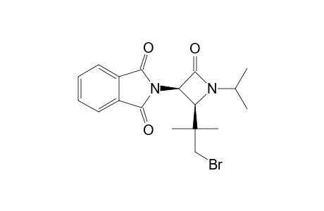 CIS-4-[(2-BROMO-1,1-DIMETHYL)-ETHYL]-1-ISOPROPYL-3-PHTHALIMIDOYL-AZETIDIN-2-ONE