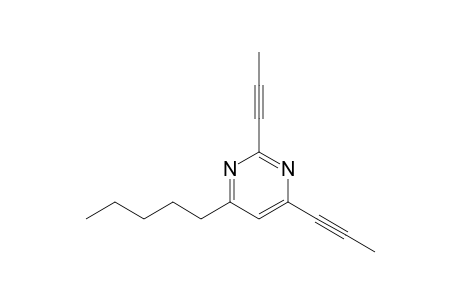 4-Amyl-2,6-bis(prop-1-ynyl)pyrimidine