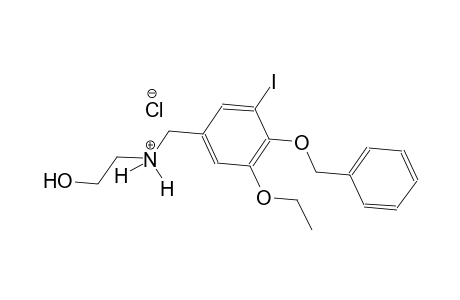 N-[4-(benzyloxy)-3-ethoxy-5-iodobenzyl]-2-hydroxyethanaminium chloride