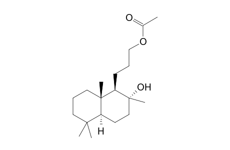 8alpha-hydroxy-14,15,16-trinorlabd-13-yl acetate