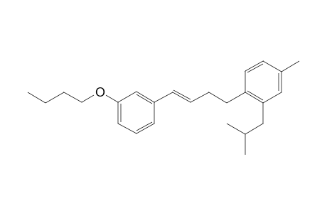 (E)-1-(4-(3-butoxyphenyl)but-3-en-1-yl)-2-isobutyl-4-methylbenzene