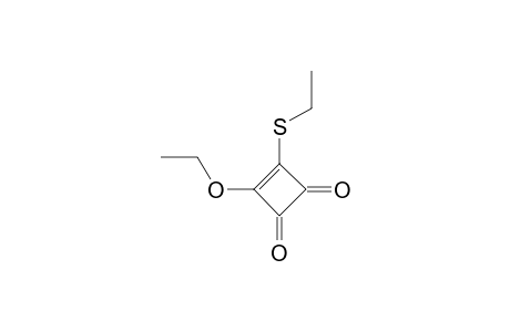 3-Cyclobutene-1,2-dione, 3-ethoxy-4-(ethylthio)-