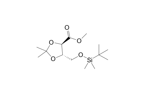 (4R,5S)-5-[[tert-butyl(dimethyl)silyl]oxymethyl]-2,2-dimethyl-1,3-dioxolane-4-carboxylic acid methyl ester