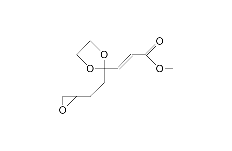 7,8-Epoxy-4,4-(ethylenedioxy)-2-octenoic acid, methyl ester