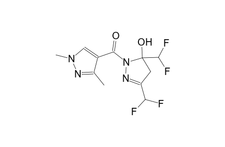 3,5-bis(difluoromethyl)-1-[(1,3-dimethyl-1H-pyrazol-4-yl)carbonyl]-4,5-dihydro-1H-pyrazol-5-ol