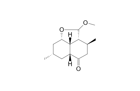 (2aR,3S,5aR,7S,8aS,8bR)-2-Methoxy-3,7-dimethyl-decahydro-naphtho[1,8-bc]furan-5-one