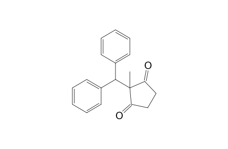 2-(Diphenylmethyl)-2-methyl-1,3-cyclopentanedione