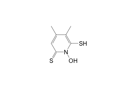 1-Hydroxy-4,5-dimethyl-6-sulfanyl-pyridine-2-thione