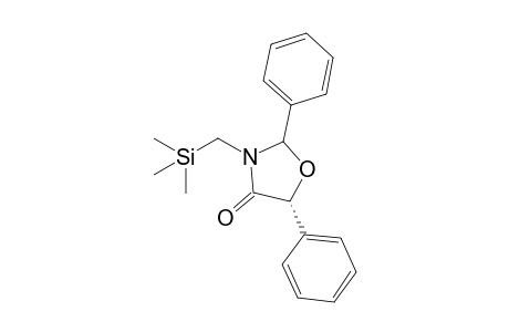 (5R)-2,5-Diphenyl-3-[(trimethylsilyl)methyl]oxazolidin-4-one