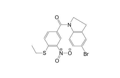 1H-indole, 5-bromo-1-[4-(ethylthio)-3-nitrobenzoyl]-2,3-dihydro-