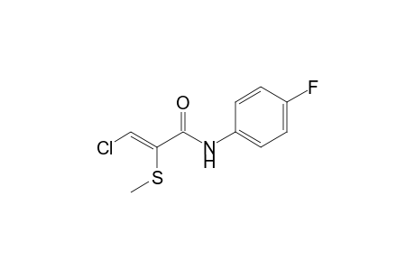 N-(p-Fluorophenyl)-(Z)-3-chloro-2-(methylthio)-propenamide