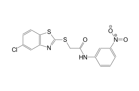 2-[(5-chloro-1,3-benzothiazol-2-yl)sulfanyl]-N-(3-nitrophenyl)acetamide