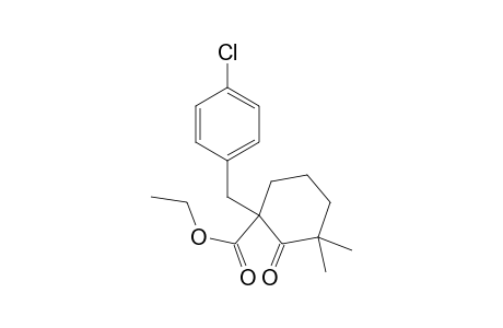 Cyclohexanecarboxylic acid, 1-[(4-chlorophenyl)methyl]-3,3-dimethyl-2-oxo-, ethyl ester