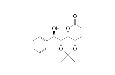 4,6-O-isopropylidene-7-C-phenyl-D-gluco-hept-2-enono-.delta.-lactone