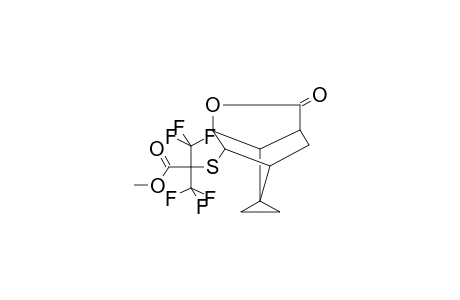 4-(1,1,1,3,3,3-HEXAFLUORO-2-METHOXYCARBONYLPROP-2-YLTHIO)-SPIRO[7-OXO-6-OXATRICYCLO[3.2.1.1(3,8)]NONANE-9,1'-CYCLOPROPANE]