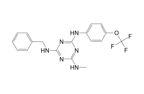 4-N-benzyl-6-N-methyl-2-N-[4-(trifluoromethoxy)phenyl]-1,3,5-triazine-2,4,6-triamine