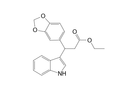 Ethyl .beta.-(1,3-benzodioxol-5-yl)-1H-indole-3-propionate