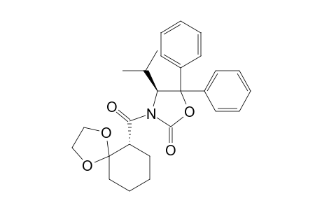 (4S,6'R)-(1',4'-Dioxaspiro[4.5]decane-6'-carbonyl)-4-isopropyl-5,5-diphenyloxazolidin-2-one