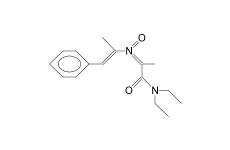 N-(1-[N,N-Diethylcarbamoyl]-ethylidene)-1-phenyl-1-propen-2-amine N-oxide