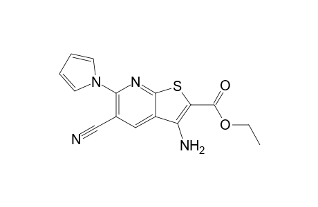 Ethyl 3-amino-5-cyano-6-(1H-pyrrol-1-yl)thieno[2,3-b]pyridine-2-carboxylate