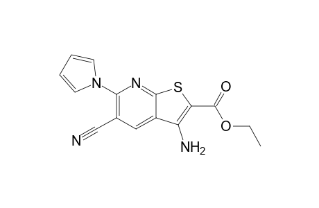 Ethyl 3-amino-5-cyano-6-(1H-pyrrol-1-yl)thieno[2,3-b]pyridine-2-carboxylate