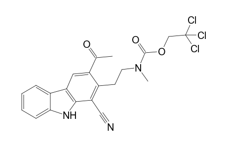3-Acetyl-1-cyano-2-(N-methyl-N-2,2,2-trichloroethyloxycarbonyl)aminoethylcarbazole