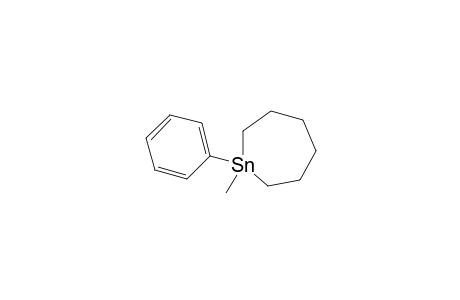 1-Methyl-1-phenyl-stannacycloheptane